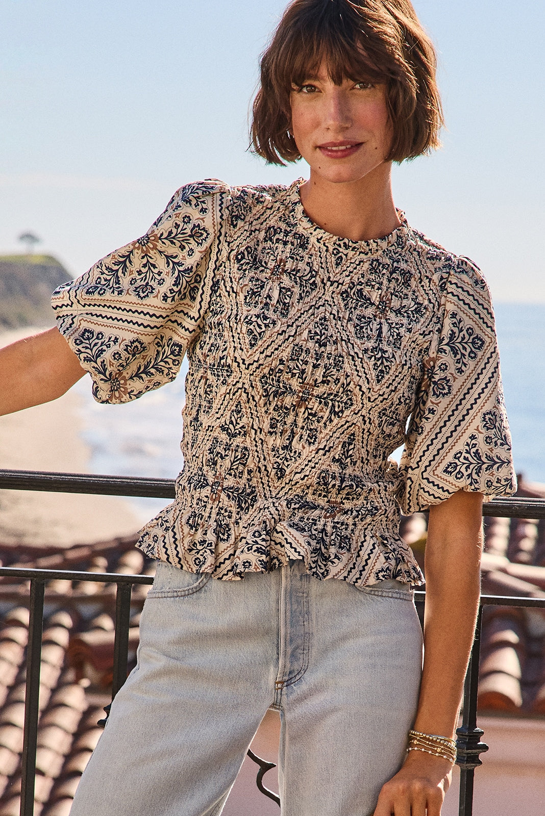 Women's Mina Smocked Blouse