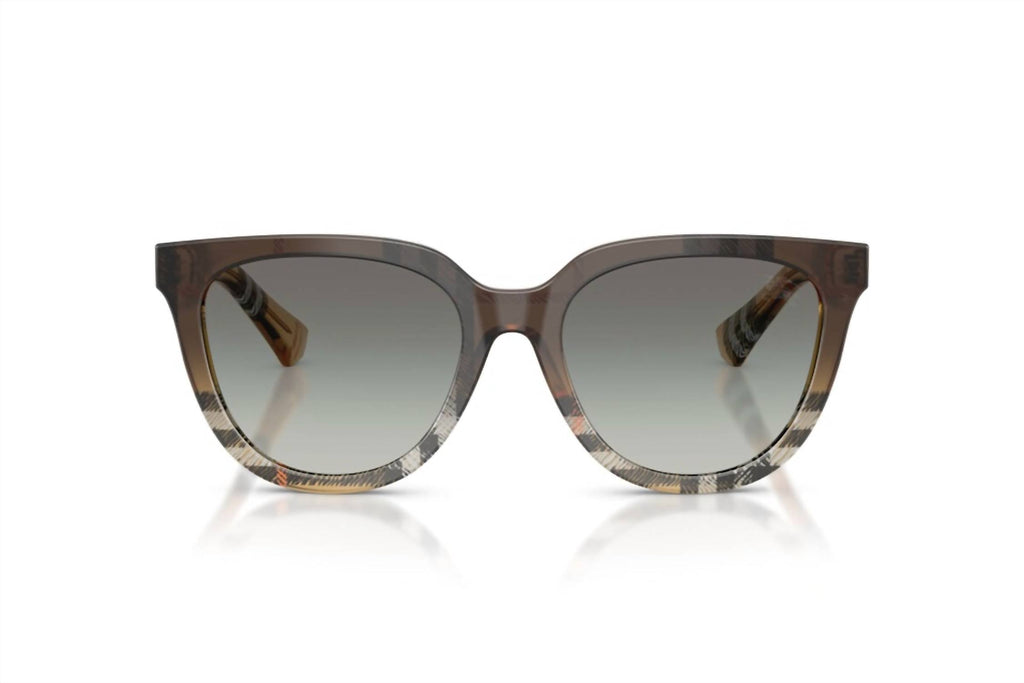 Women's Square Sunglasses In Check Sand