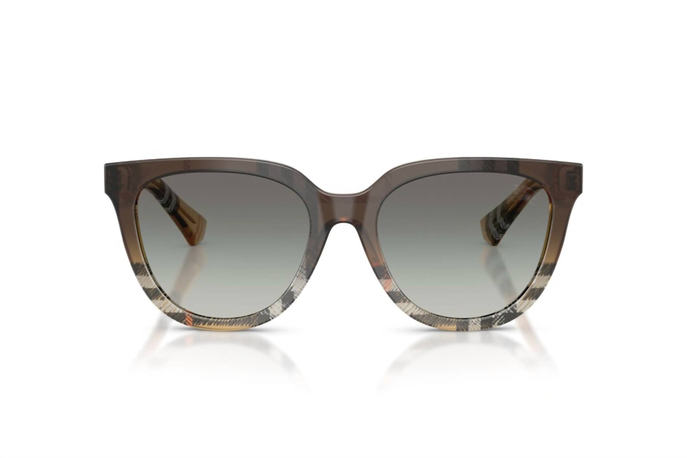Women's Square Sunglasses In Check Sand