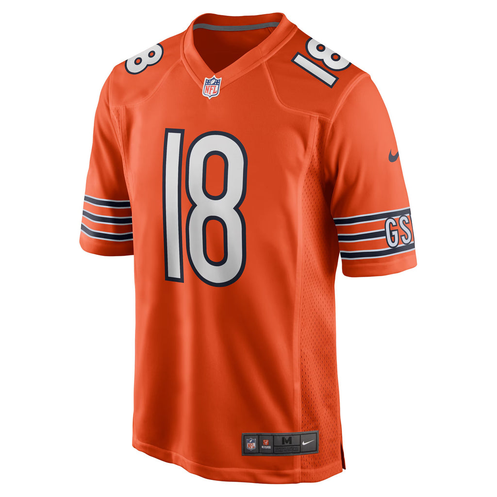 Chicago Bears Caleb Williams Orange Alternate Player Game Jersey