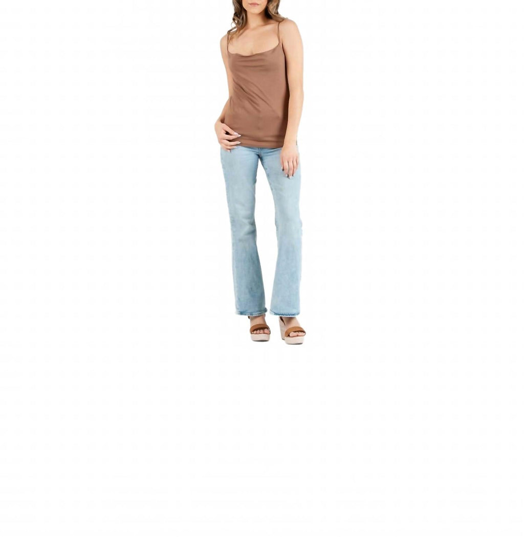 Couture Kelsie Drape Cami In Acorn