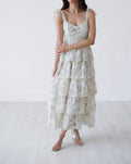 Grace Dress With Voluminous Skirt In White