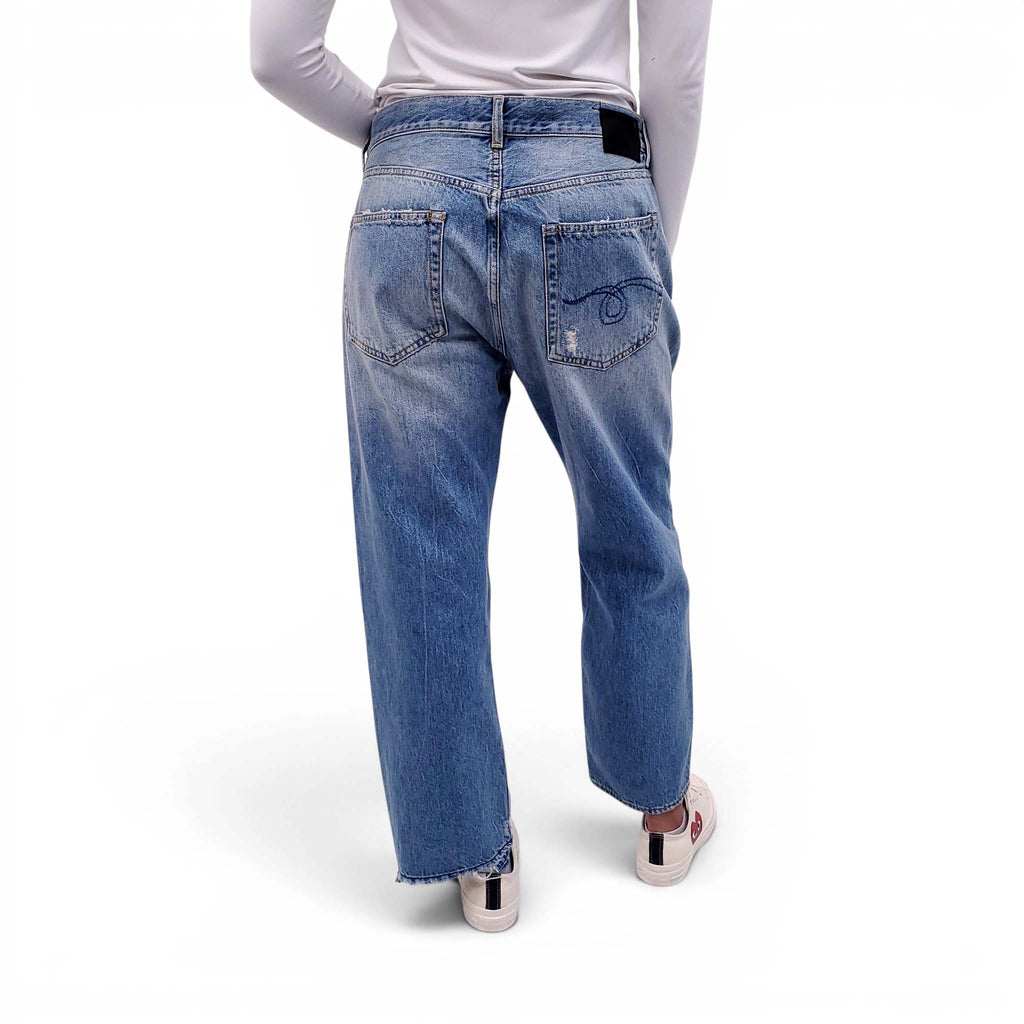 R13 LIGHT WASH 'BOYFRIEND' JEANS - SIZE 30