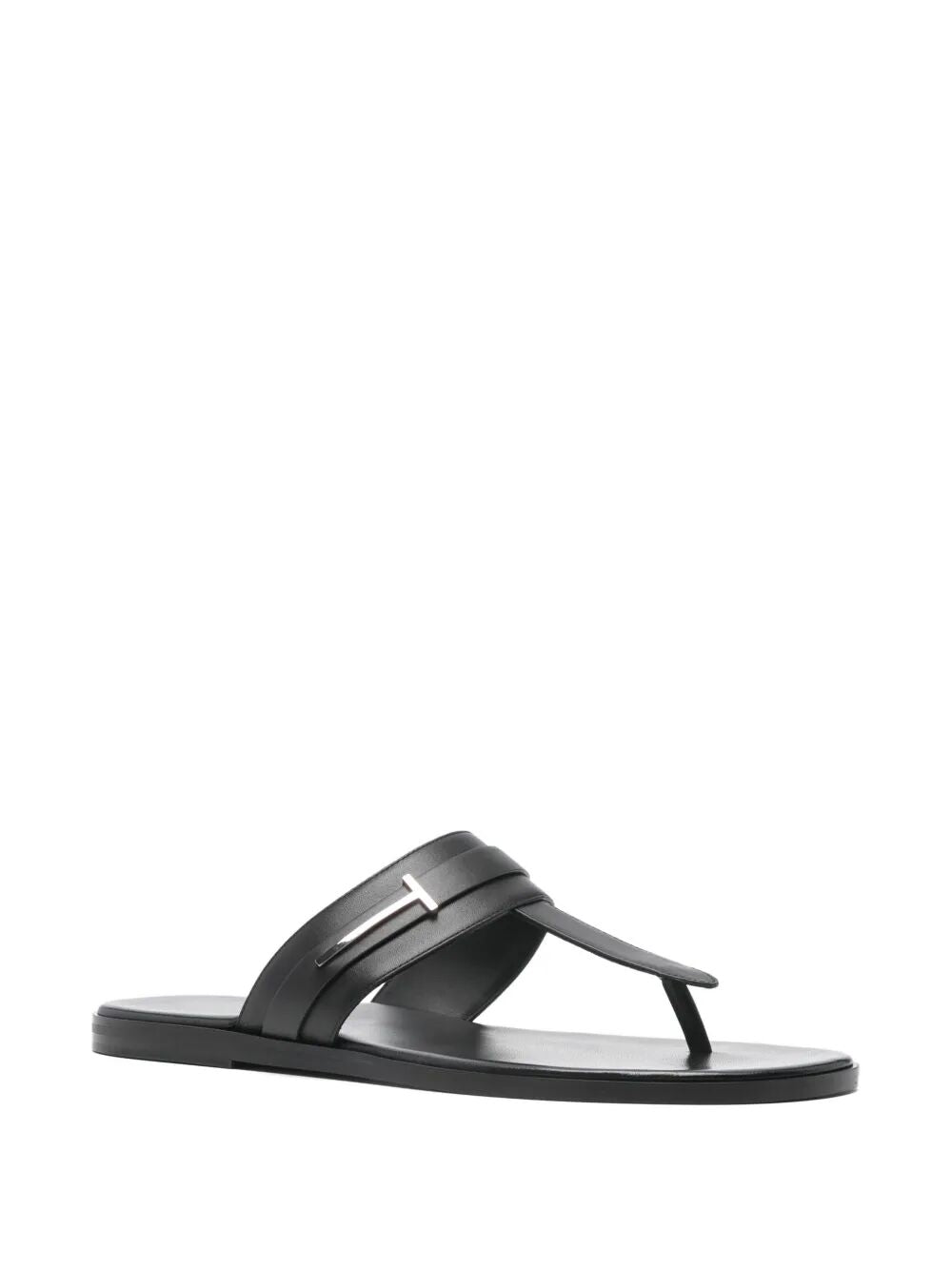 Tom Ford Men Smooth Leather T-Sandals