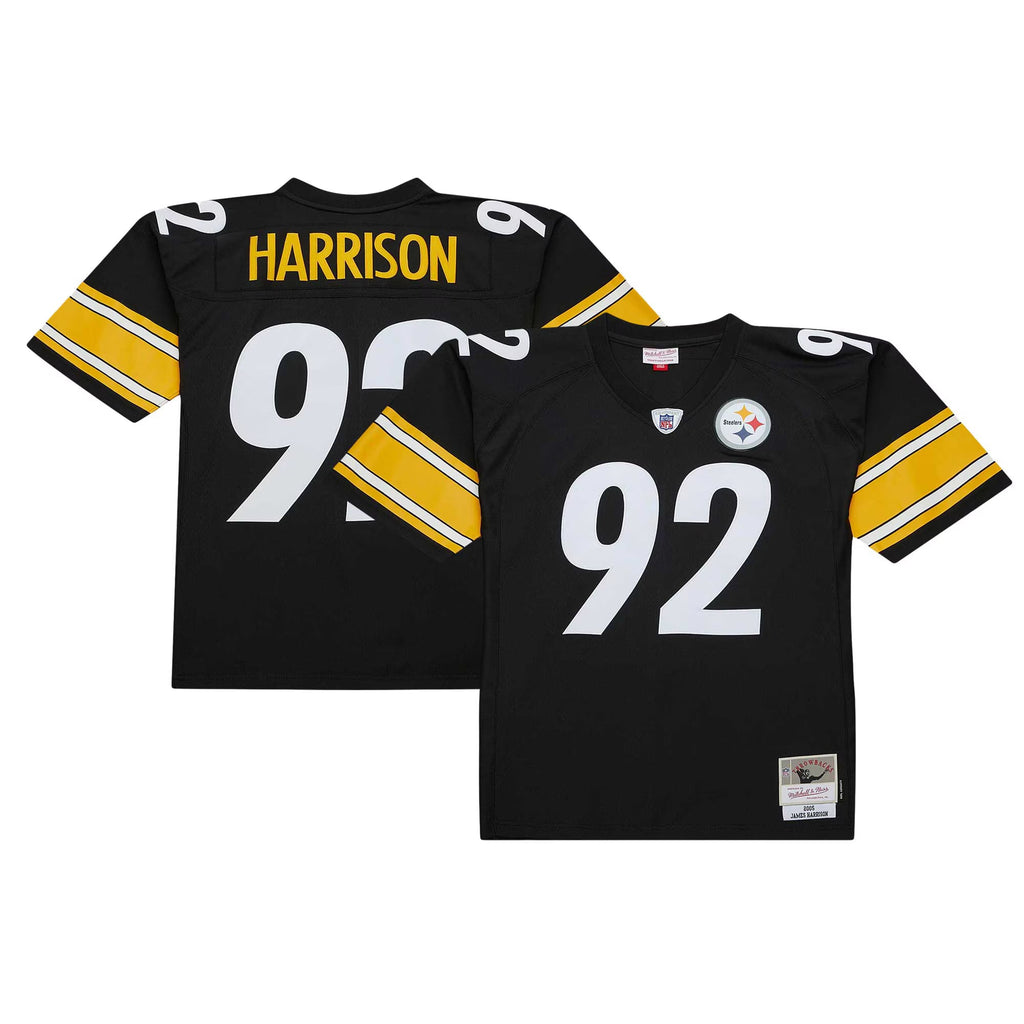 Pittsburgh Steelers James Harrison Mitchell & Ness Black Legacy Replica Jersey