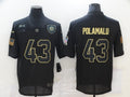 Men's Pittsburgh Steelers Troy Polamalu #43 Black Game Player Jersey1