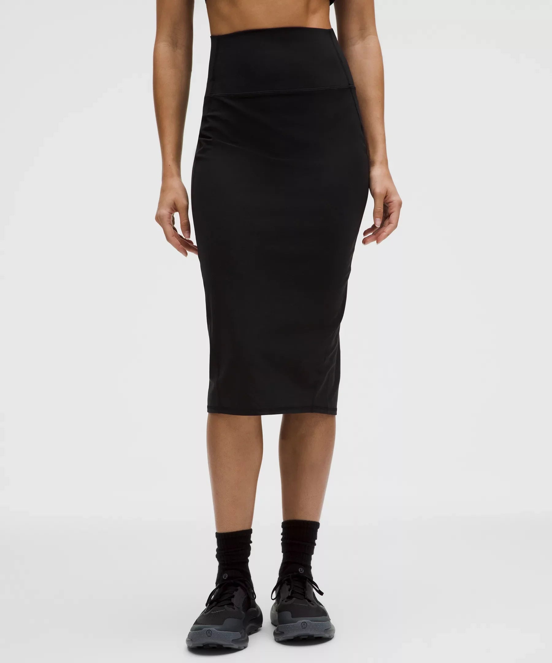 Nulu Slim-Fit High-Rise Midi Skirt
