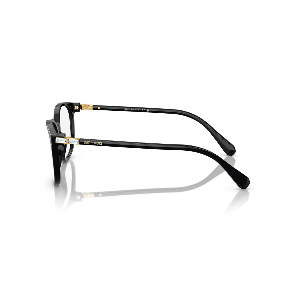 0Sk2002 Rounded Square Frame Eyeglasses with Gold Accents