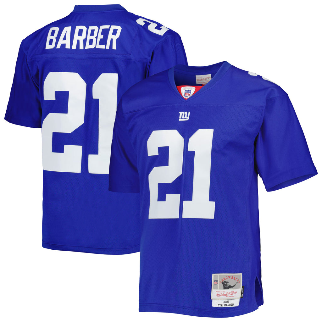 New York Giants Tiki Barber Mitchell & Ness Royal Legacy Replica Jersey