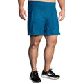 Sherpa 7" 2-In-1 Shorts In Dark Ocean Terrain Print