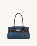 Yara Denim Shoulder Bag - Blue