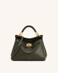 Lucia Classic Top Handle Bag - Dark Olive Green