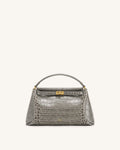 Carmen Top Handle Bag - Grey Croc