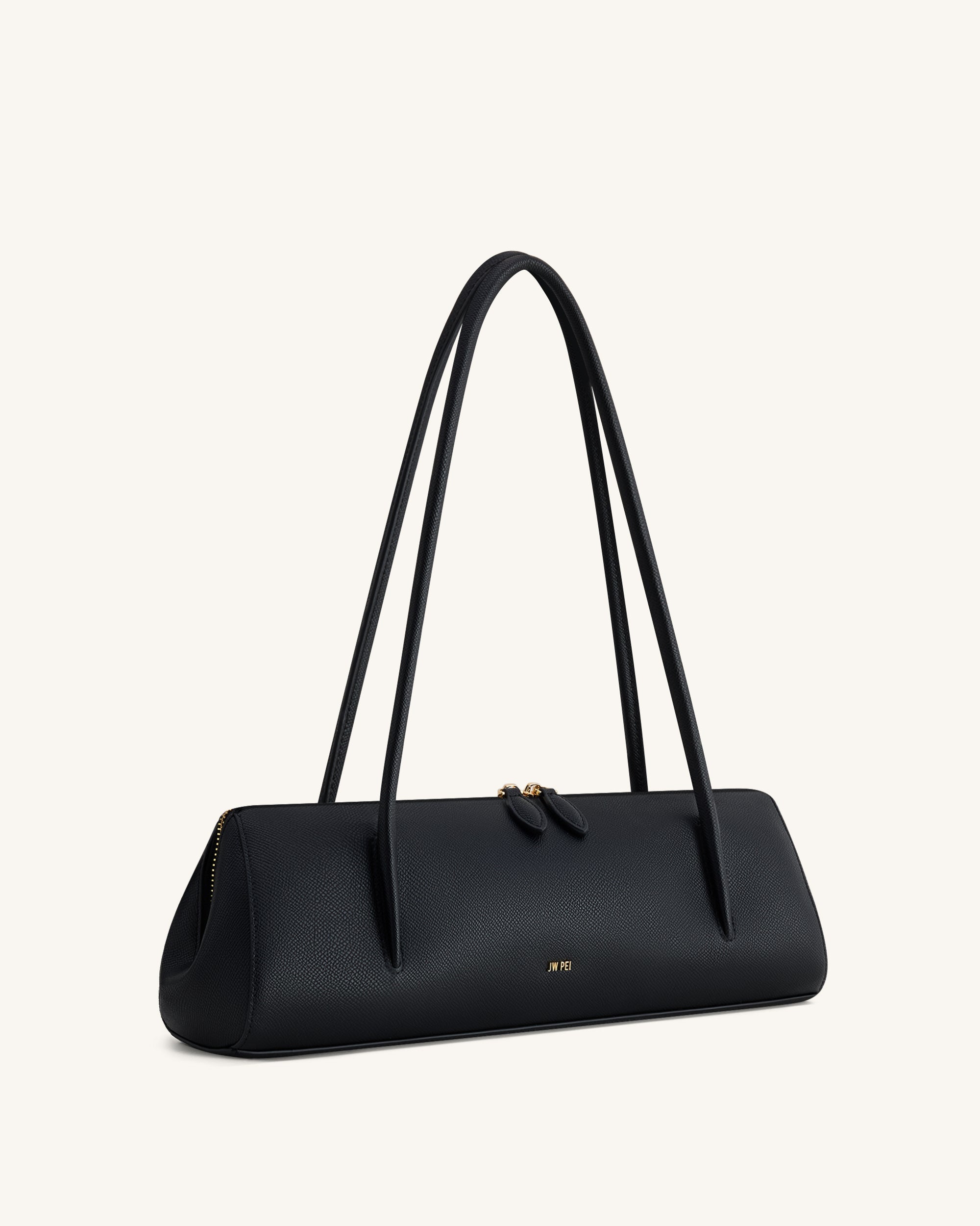 Nova Minimalist Shoulder Bag - Jet Black