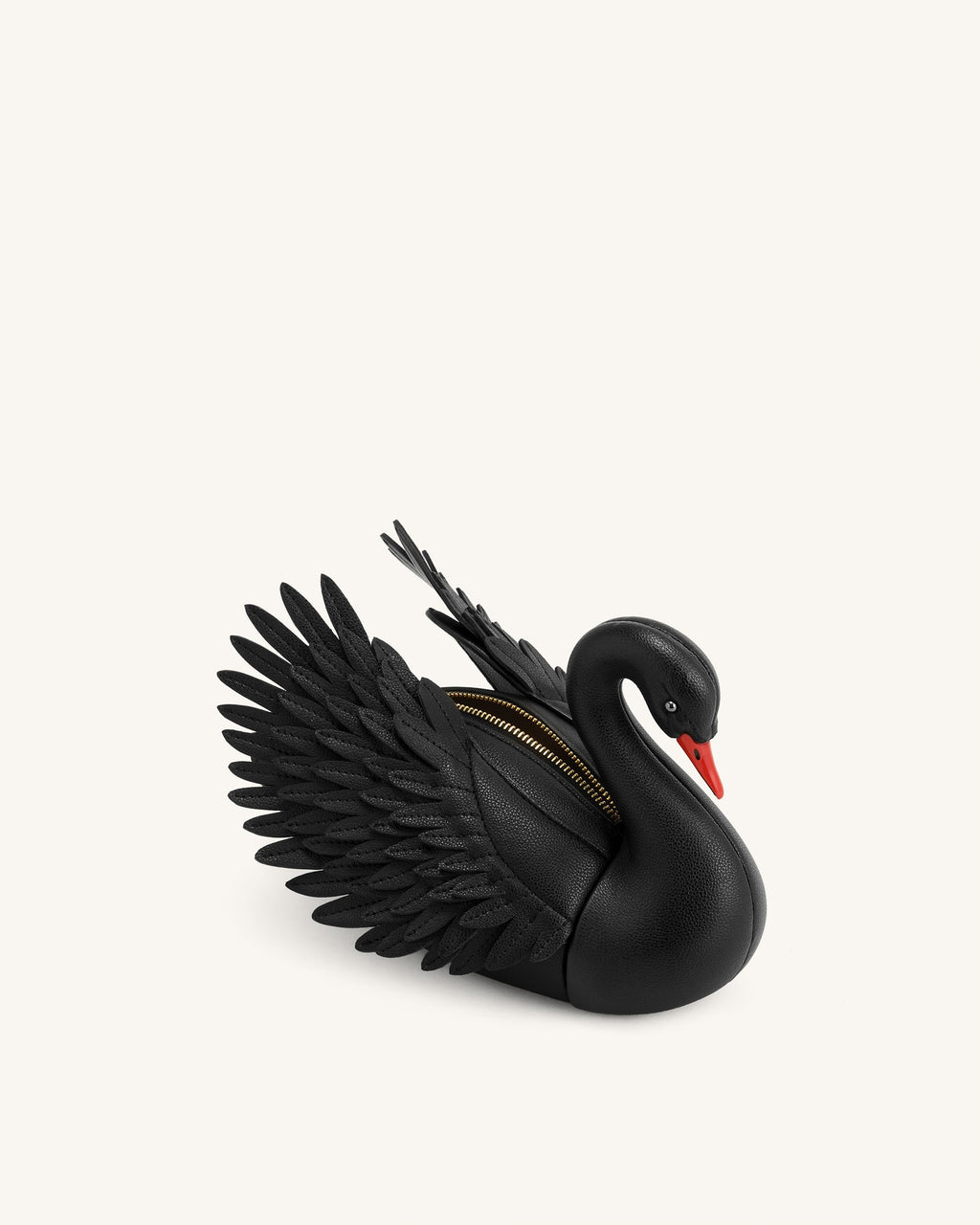 Alani Swan Shaped Crossbody Bag - Black
