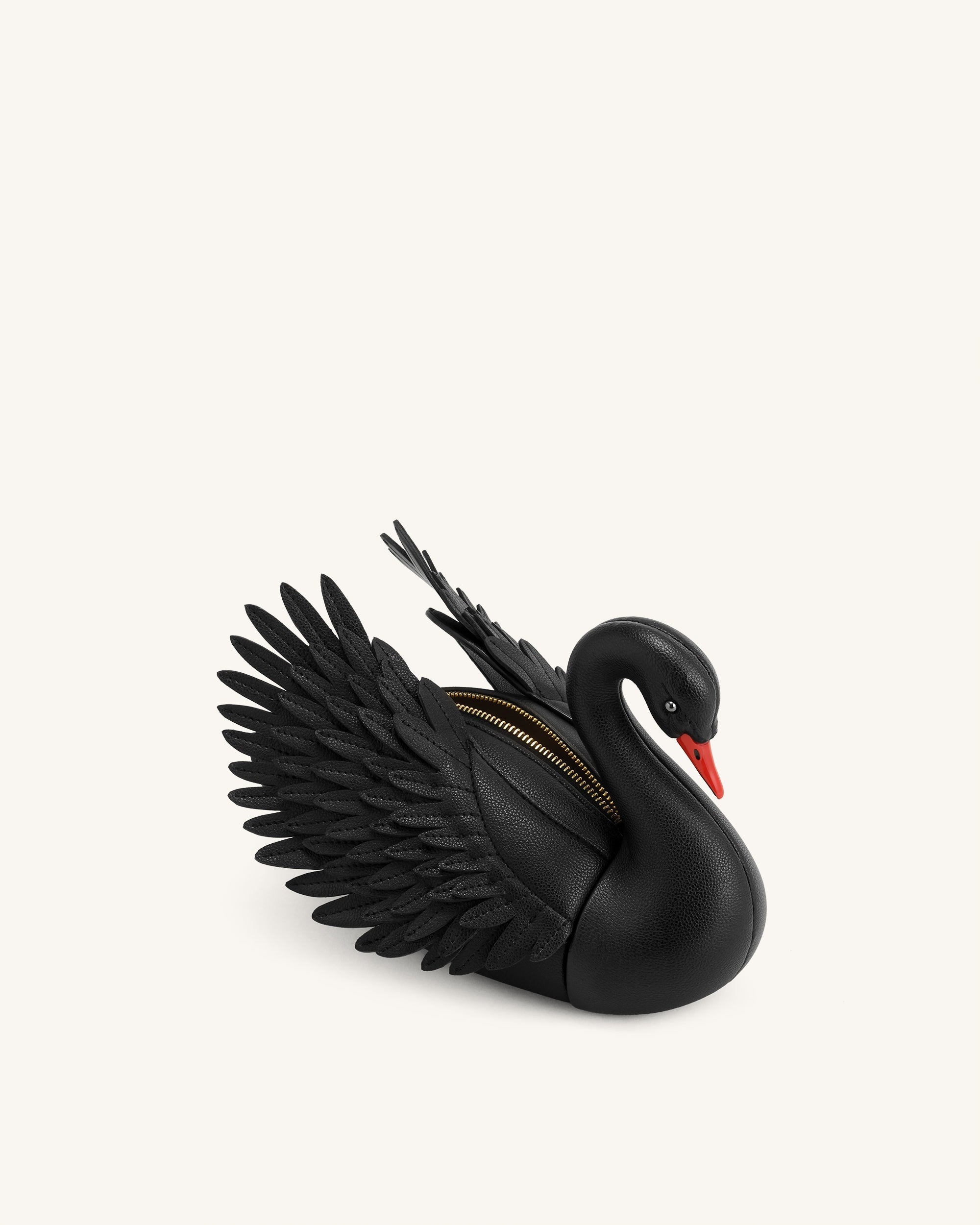 Alani Swan Shaped Crossbody Bag - Black