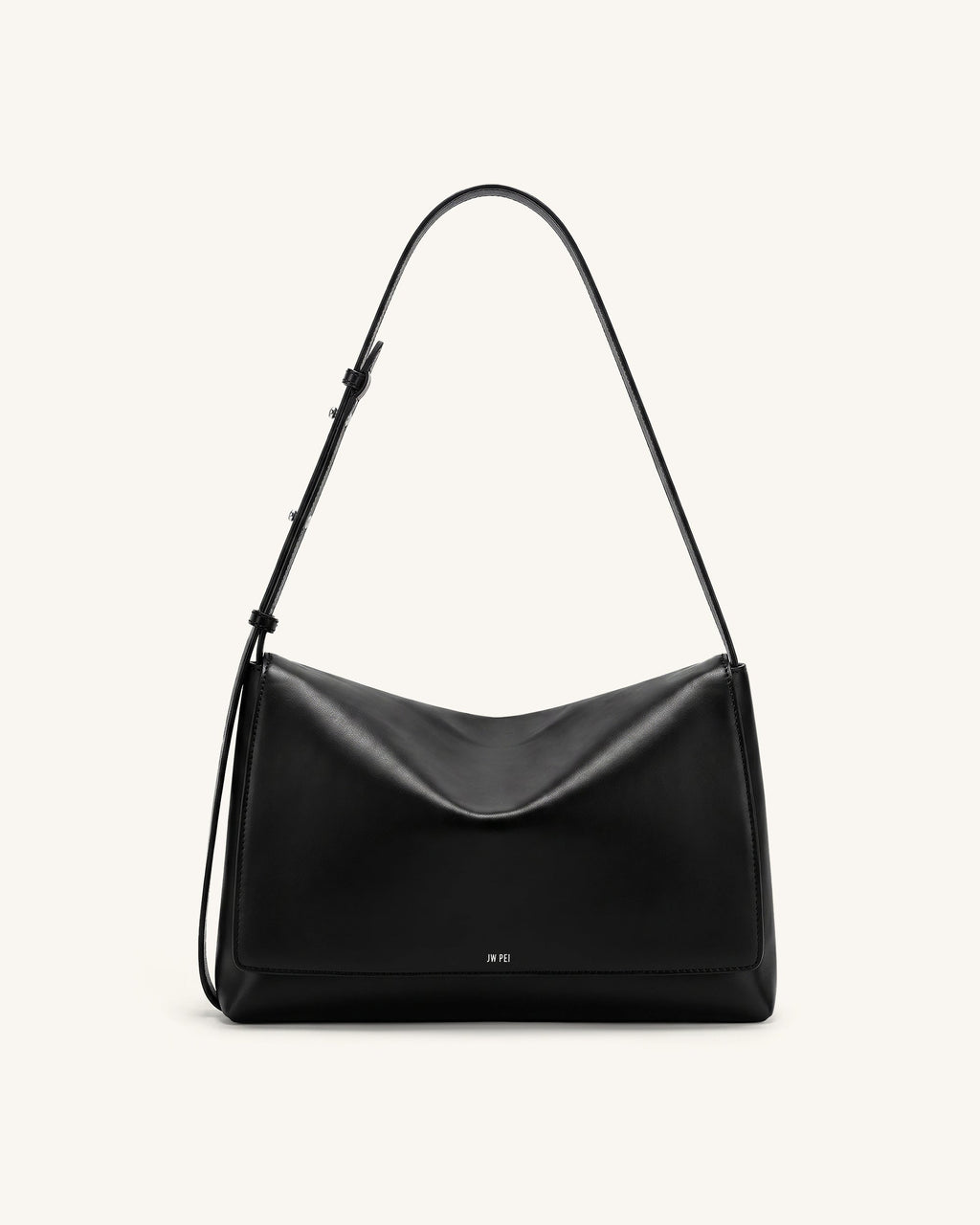 Isolde Flap Shoulder Bag - Black