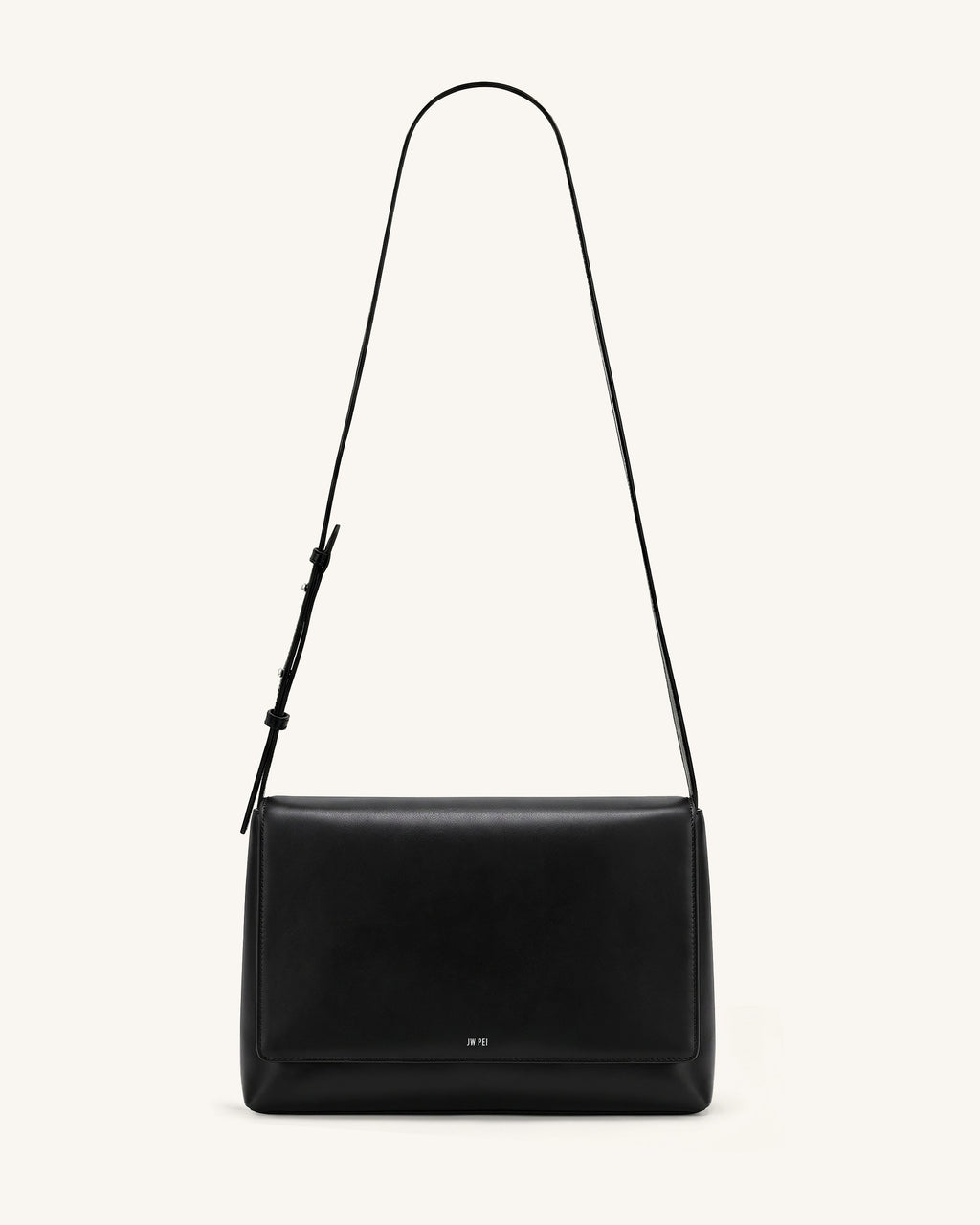 Isolde Flap Shoulder Bag - Black