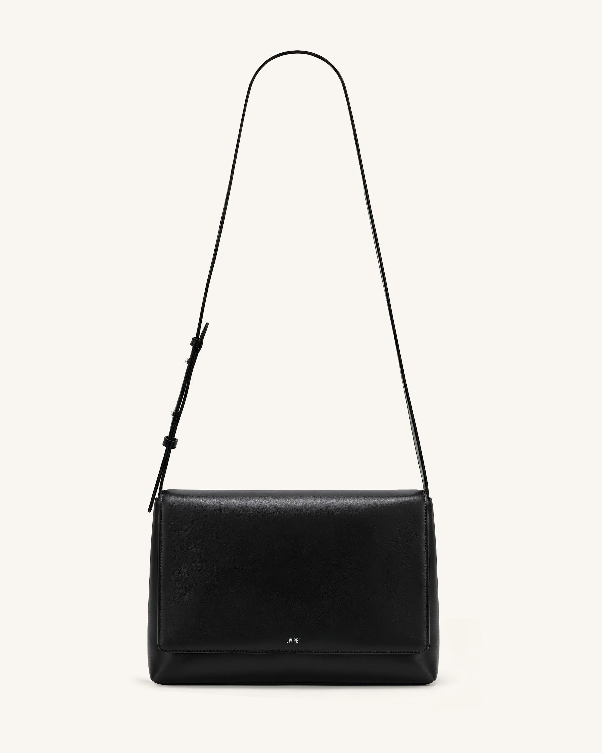 Isolde Flap Shoulder Bag - Black