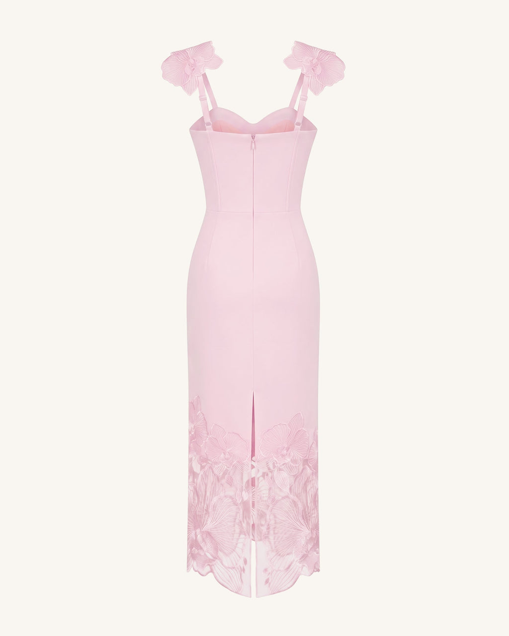 Orchid Embroidered Corset Dress - Dusty Rose