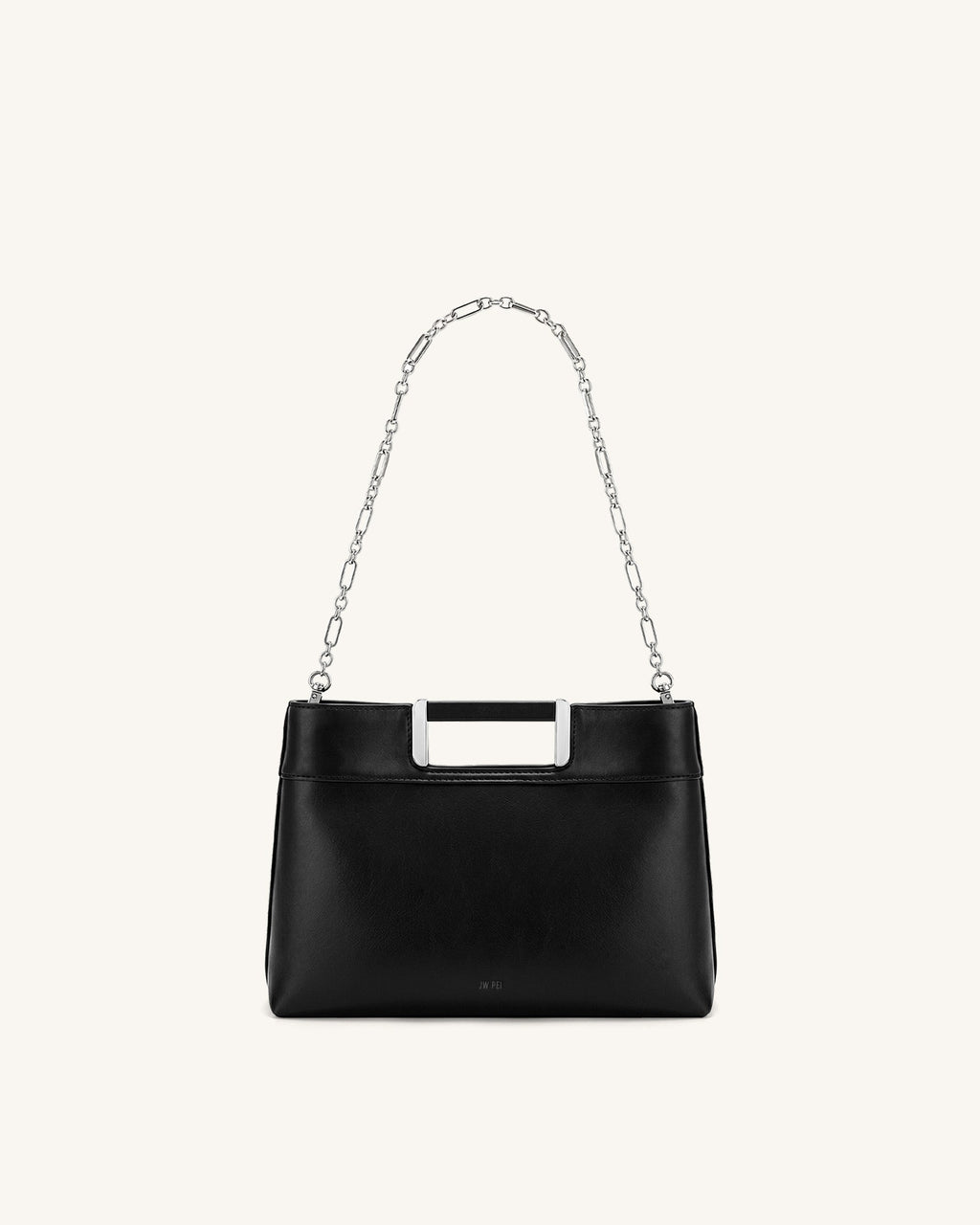 Elodie Chain Handle Top Handle Bag - Black