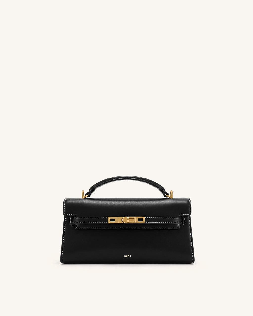 Noor Top Handle Bag - Ink Black
