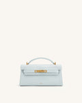 Noor Top Handle Bag - Blue Croc