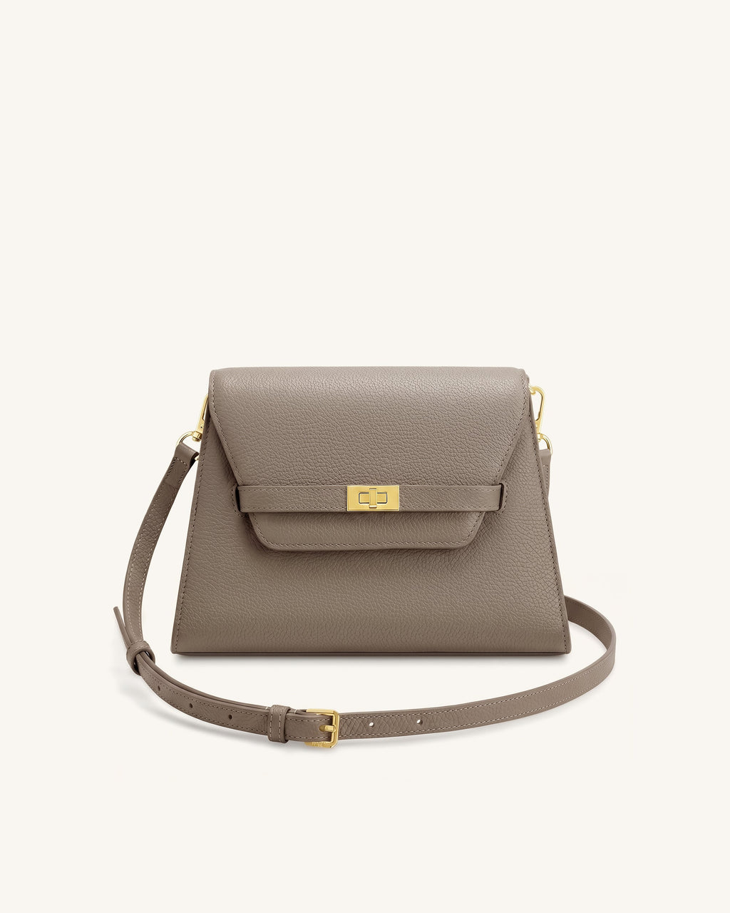Piper Pebbled Crossbody Bag - Taupe