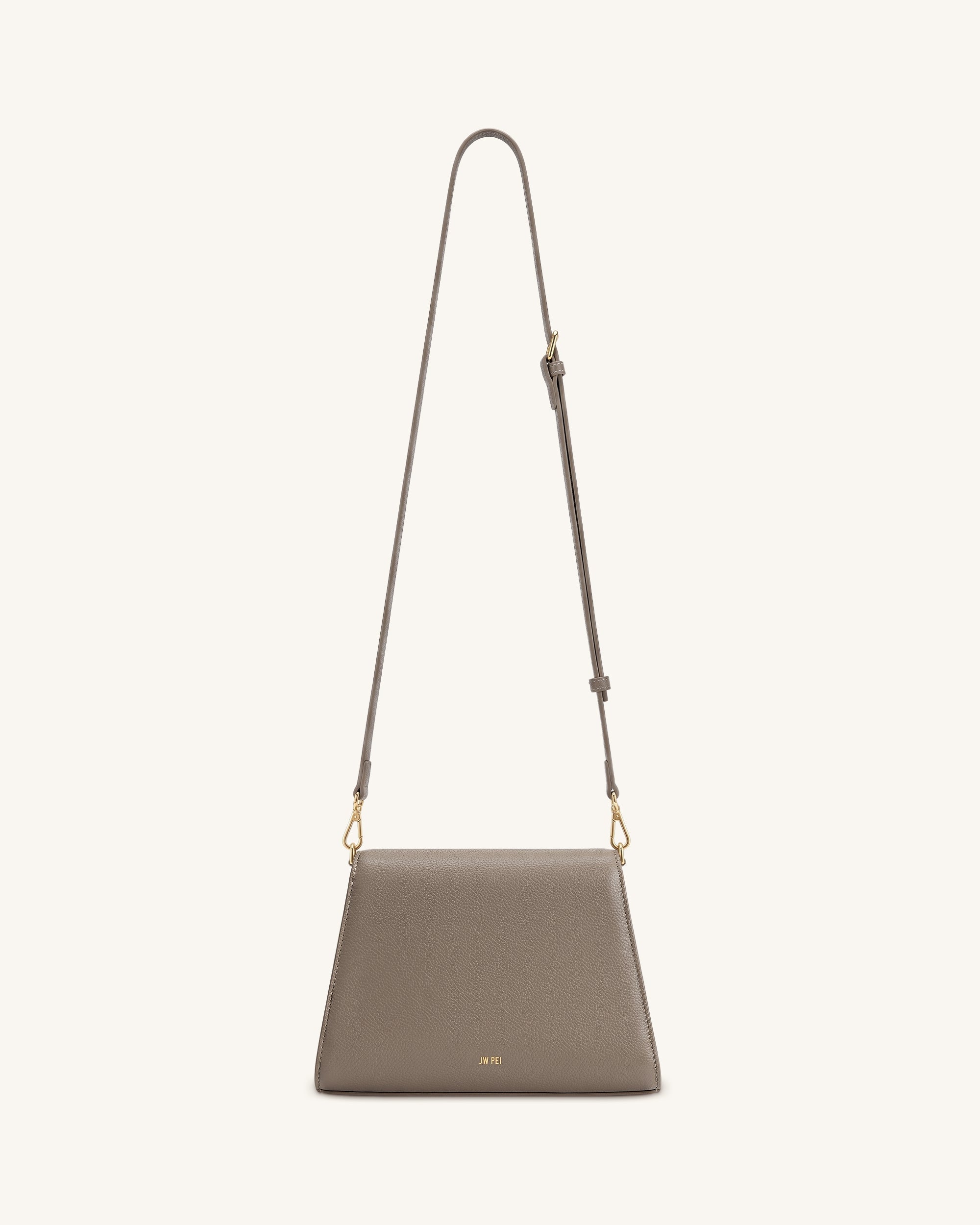 Piper Pebbled Crossbody Bag - Taupe