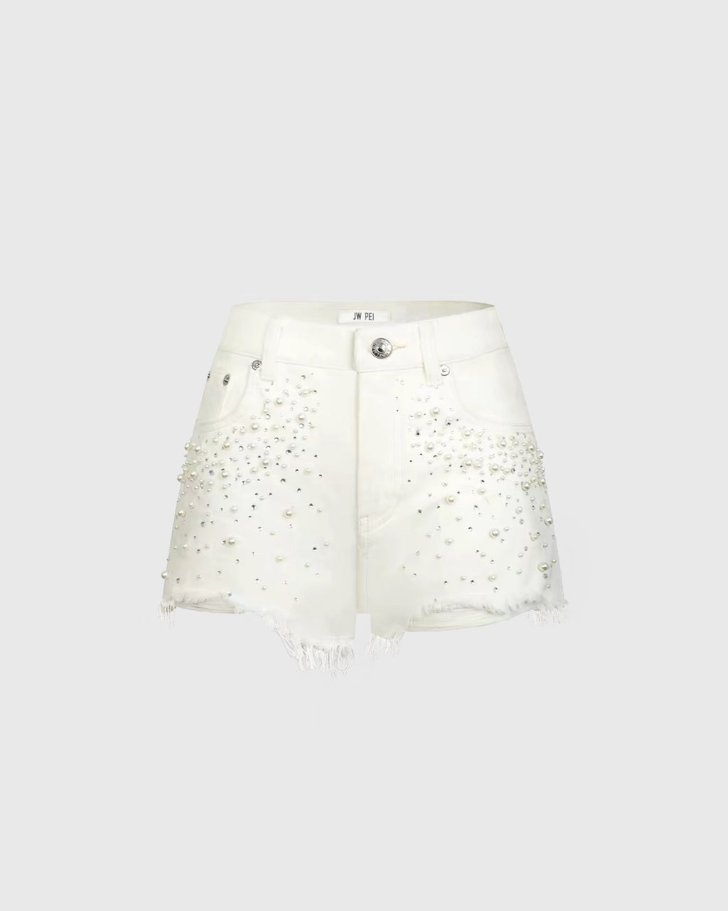 Starlet Pearl Glitz Denim Shorts - Fairest Of Them All