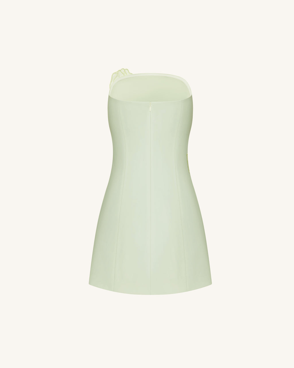 Iris Floral Print Strapless Dress - Green