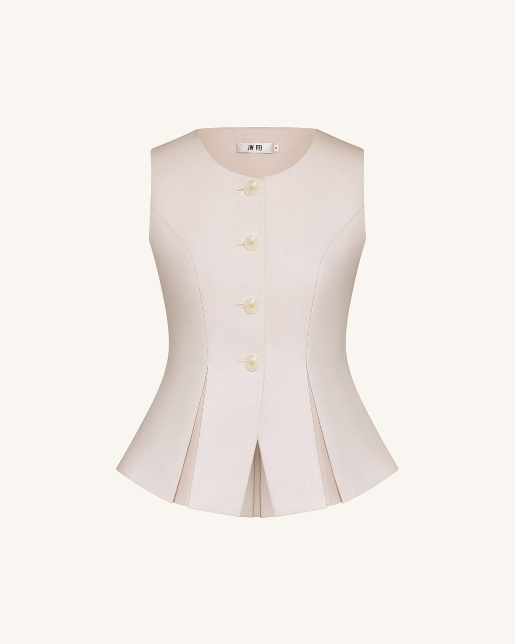 Structured Seam Round - Beige