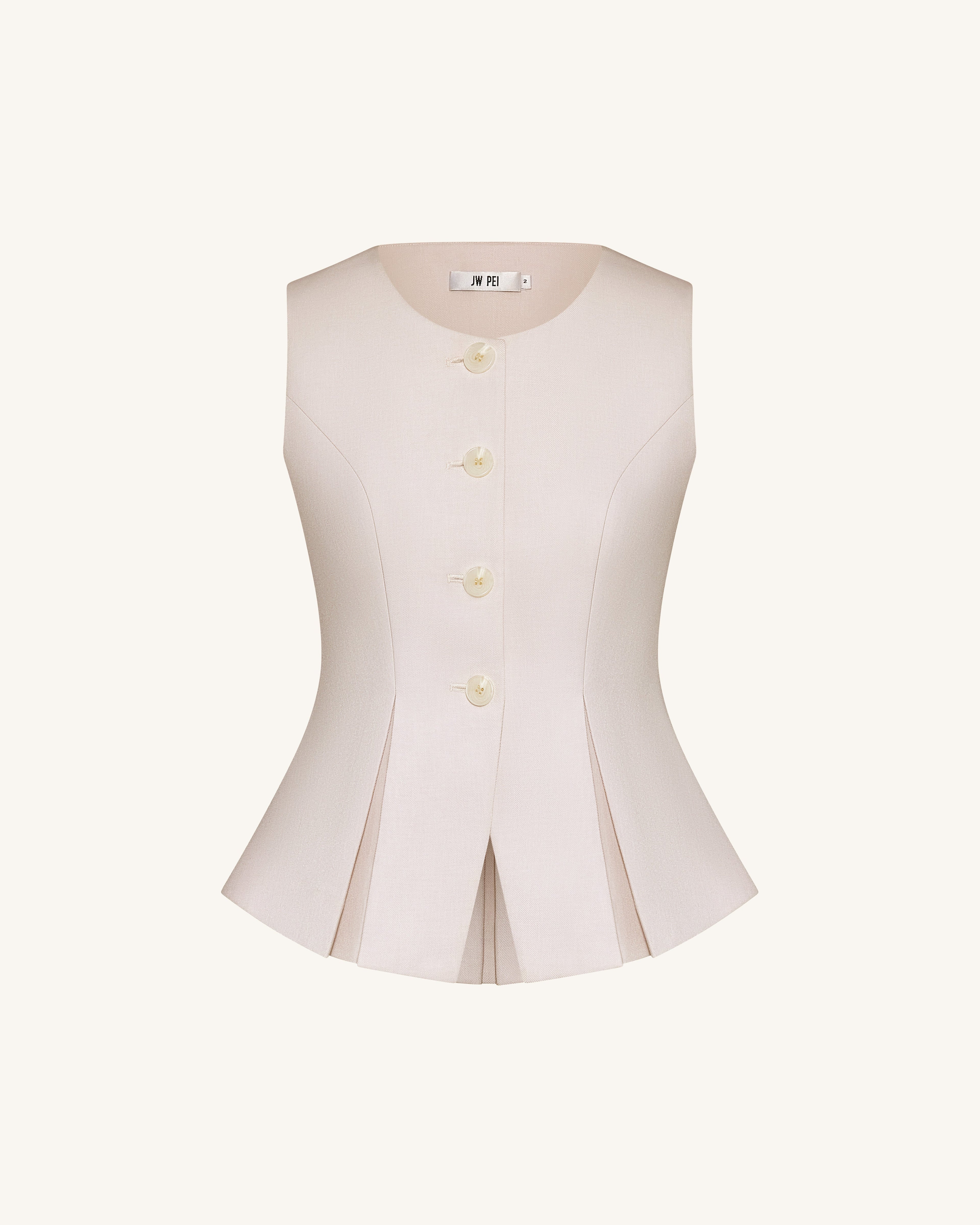 Structured Seam Round - Beige