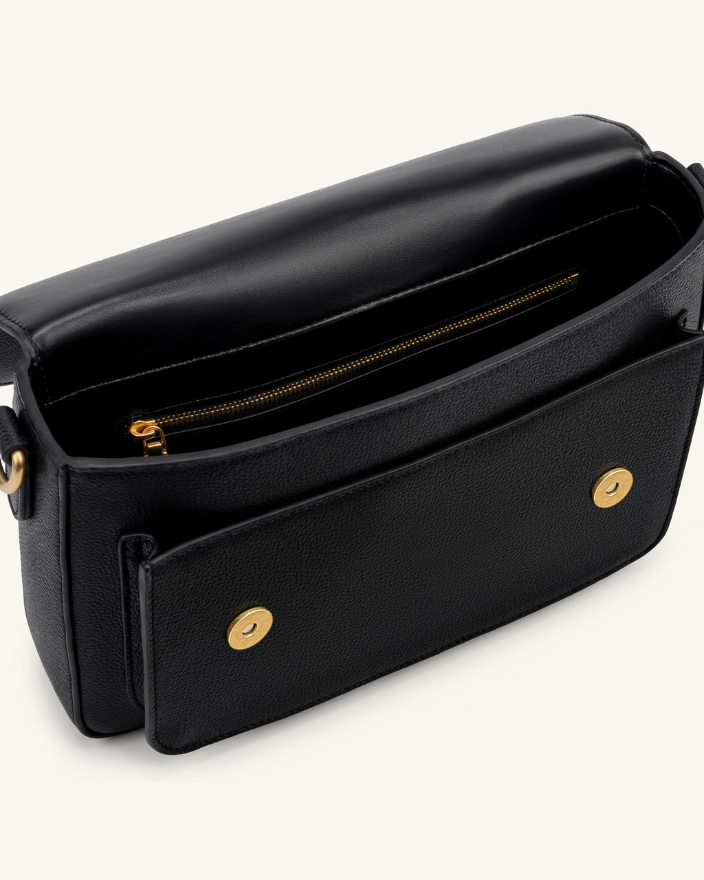 Mirelle Pebbled Top Handle Satchel - Black