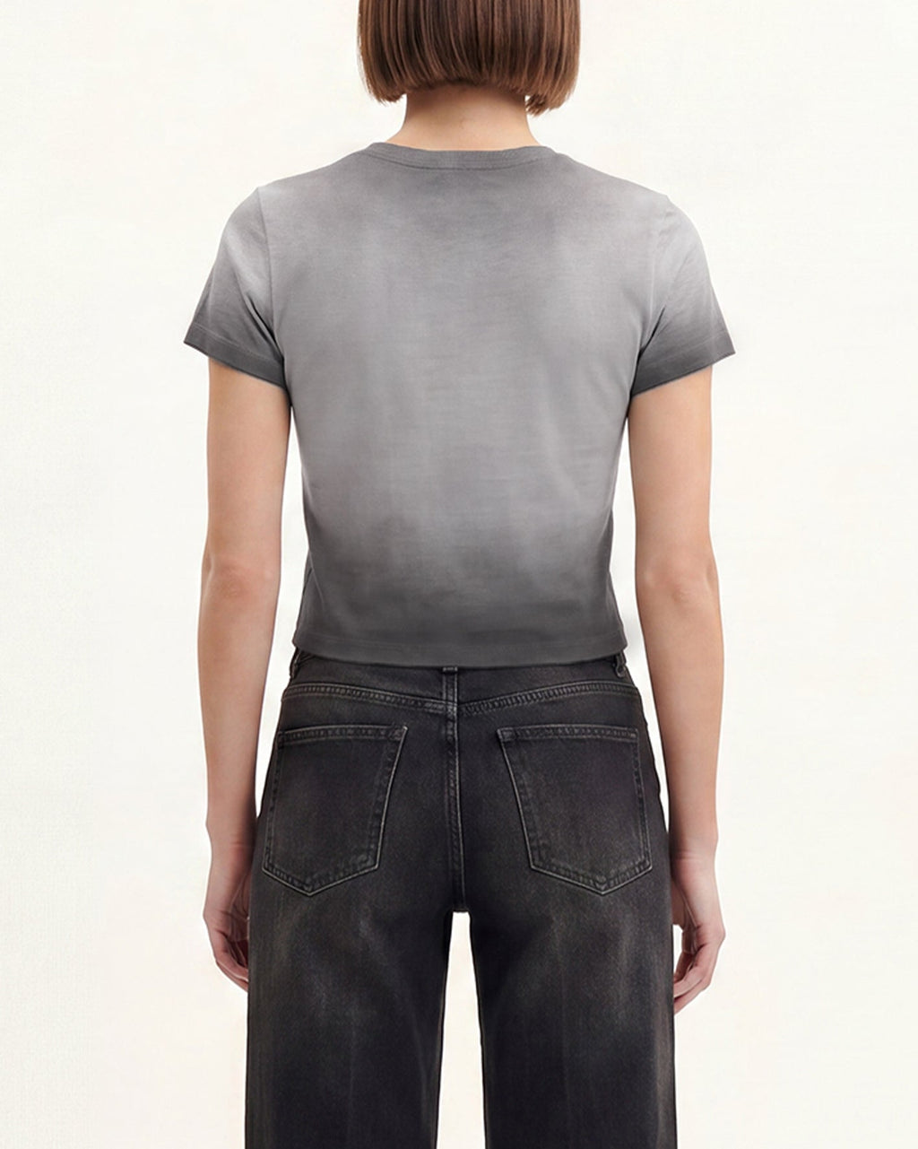 The Shrunken Faded Love T-shirt - Scarlet Smoke