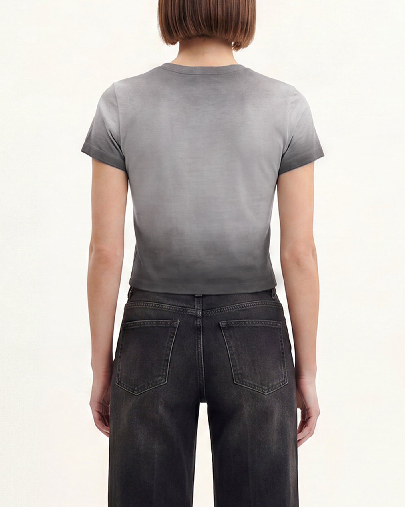 The Shrunken Faded Love T-shirt - Scarlet Smoke