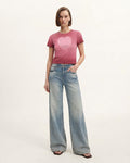 The Shrunken Faded Love T-shirt -  Wild Berry