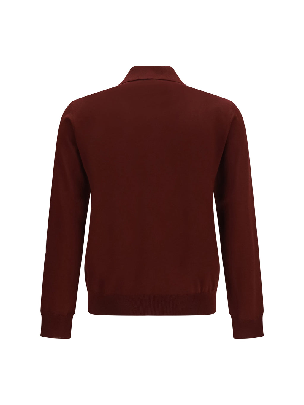 Valentino Men Long-Sleeve Wool Polo With Vlogo