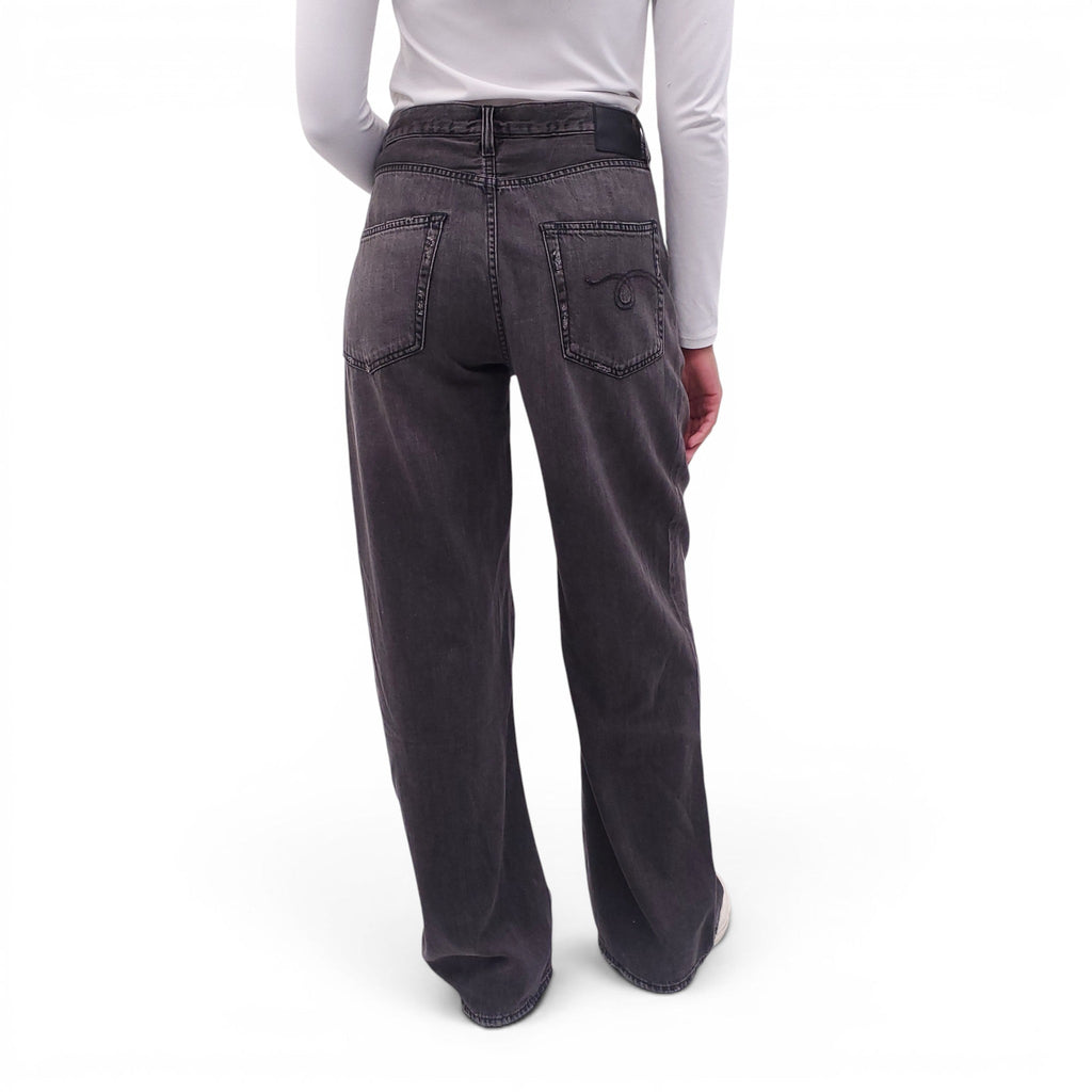 R13 'DAMON' PLEATED JEANS - SIZE 30
