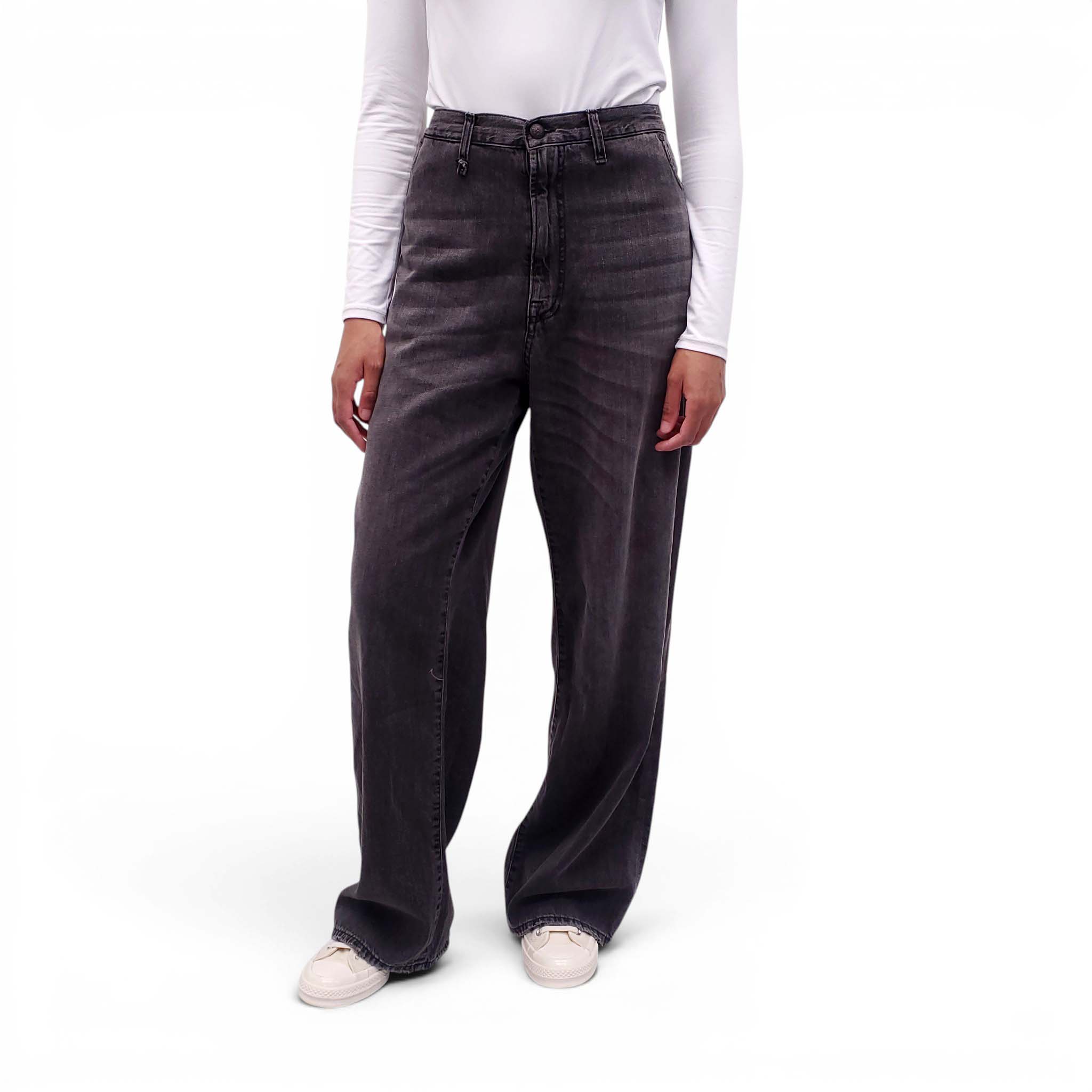 R13 'DAMON' PLEATED JEANS - SIZE 30
