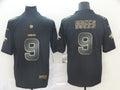 Men's New Orleans Saints Drew Brees #9 Black Game Jersey1