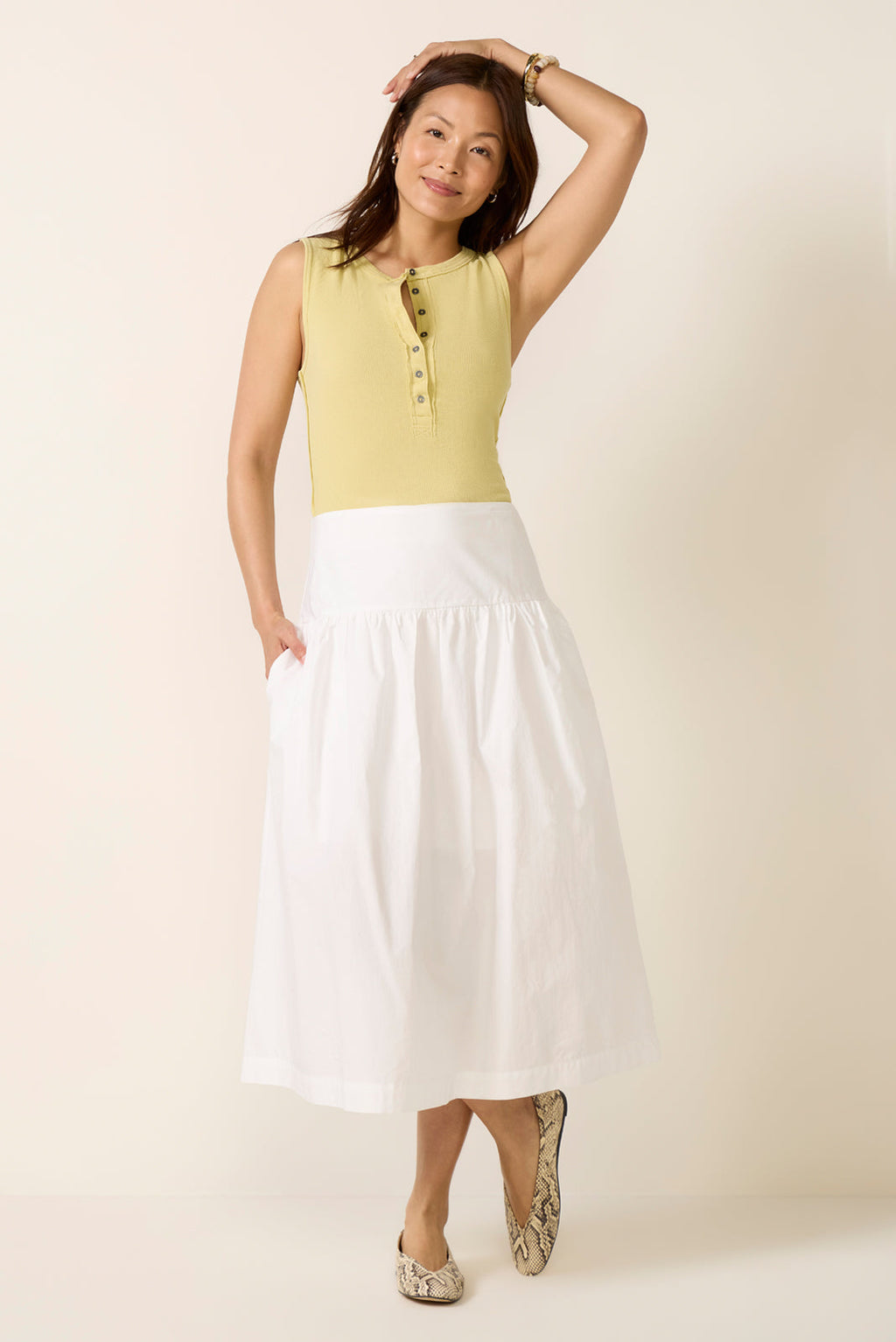 Women's Free Time Poplin Skirt