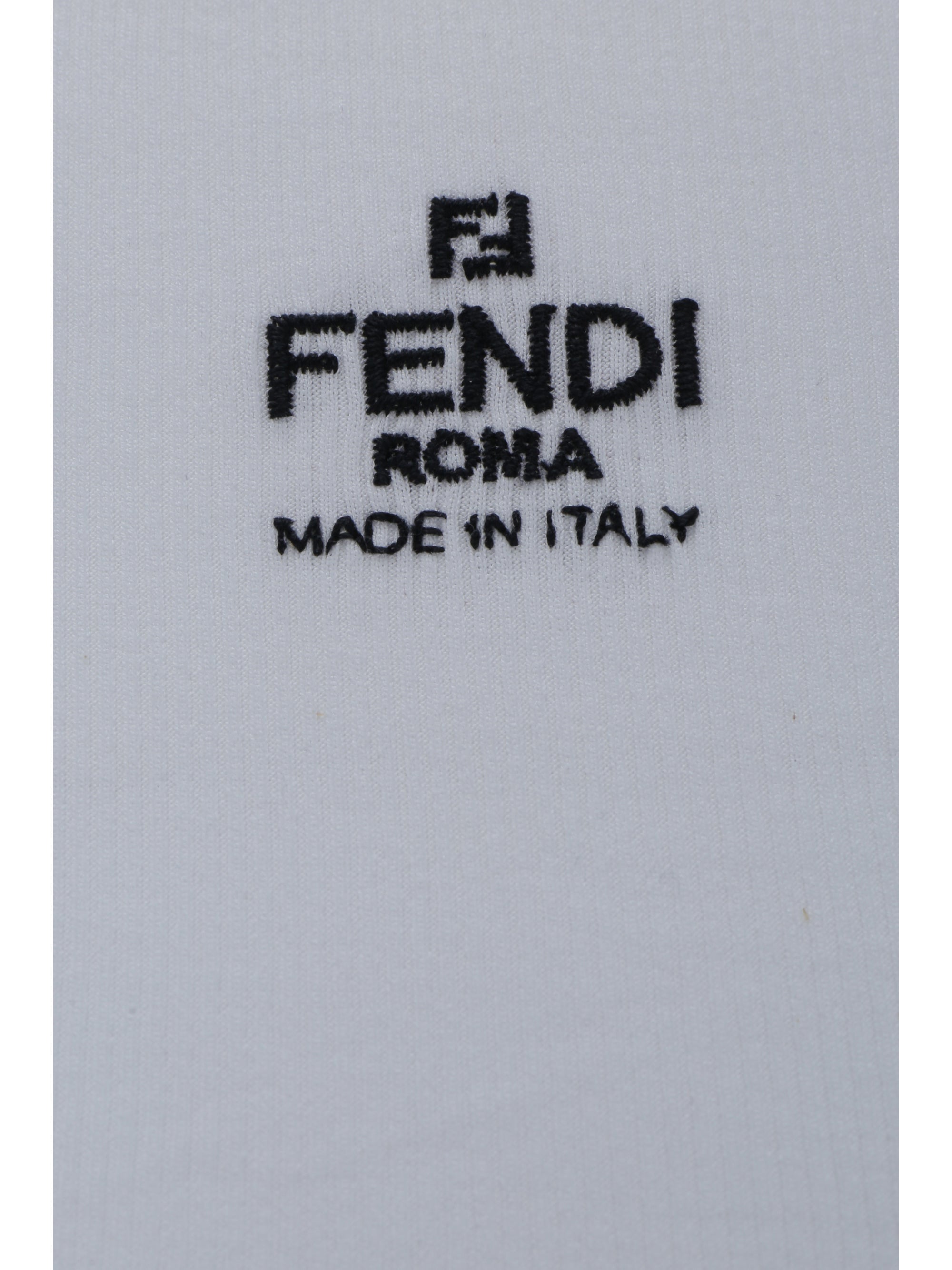 Fendi Women Cotton T-Shirt With Logo