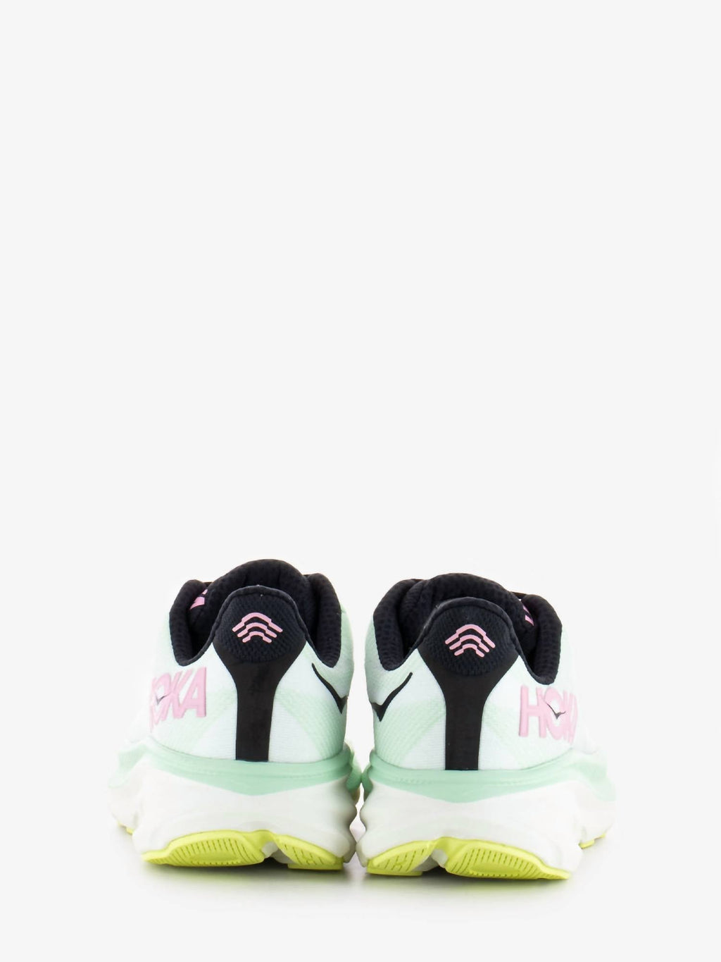 Women's Clifton 9 Running Shoes In Mint Fluoriten Snow Melt