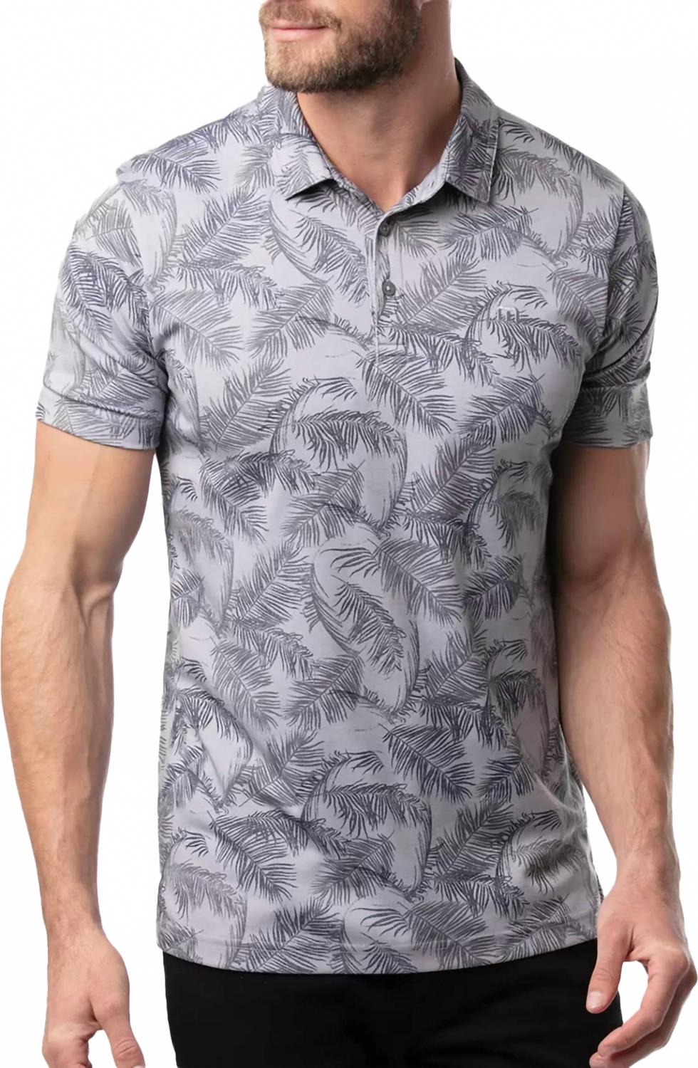 Bamboo Fences Polo Shirt In Heather Quiet Shade