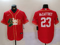 Men's San Francisco 49ers Christian McCaffrey #23 Scarlet Game Jersey1