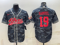 Men's San Francisco 49ers Deebo Samuel #19 Grey Camouflage Player jersey Joint Edition