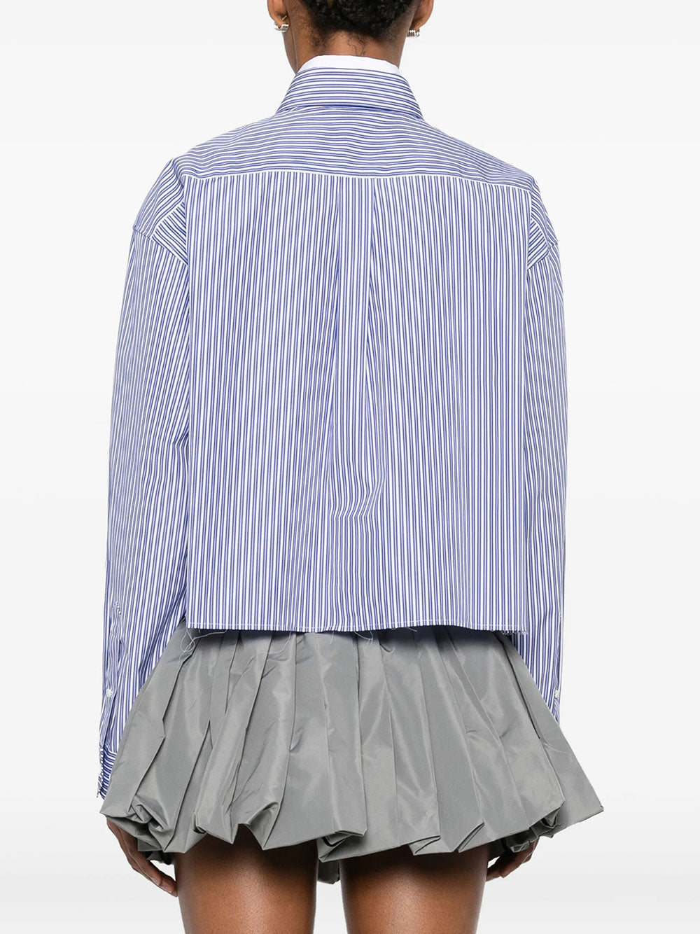 Miu Miu Women Micro Pinstripe Poplin Shirt