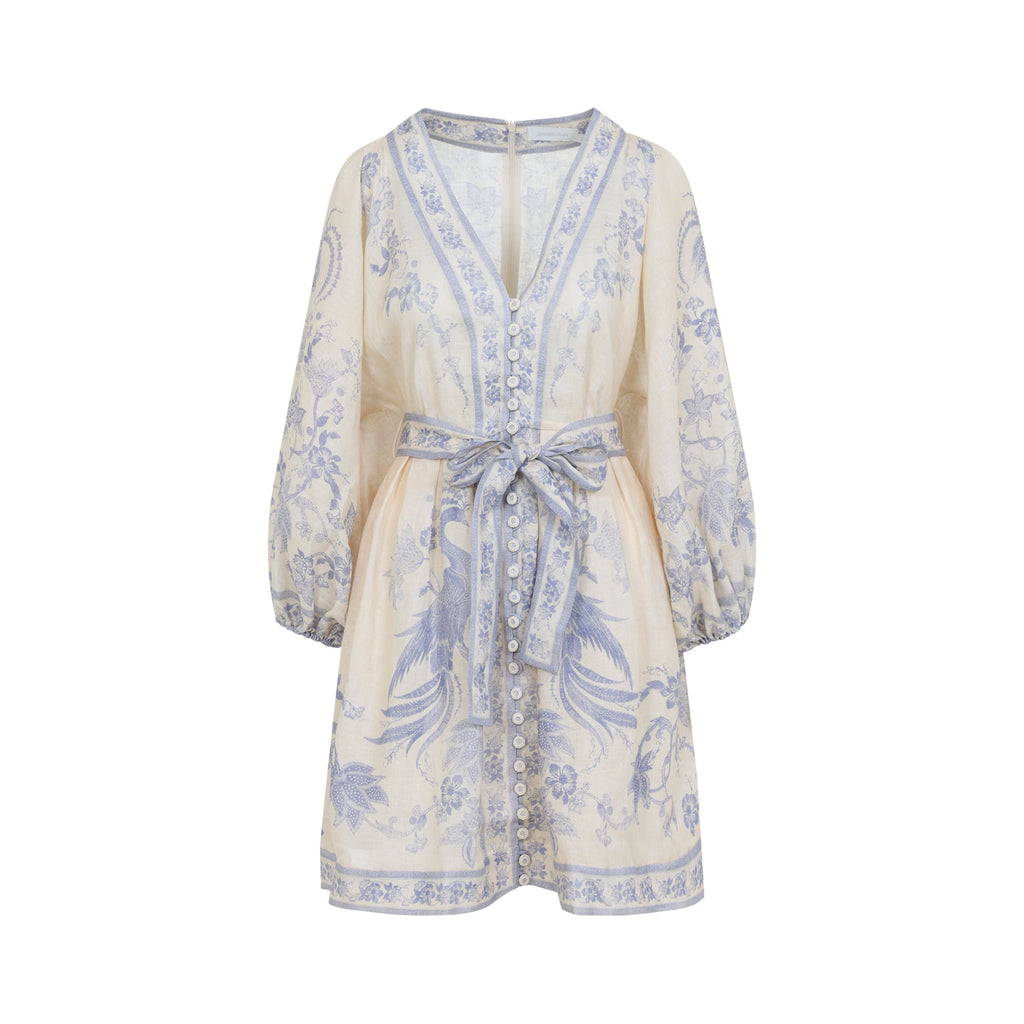 Zimmerman Indra Plunge Mini Dress Women