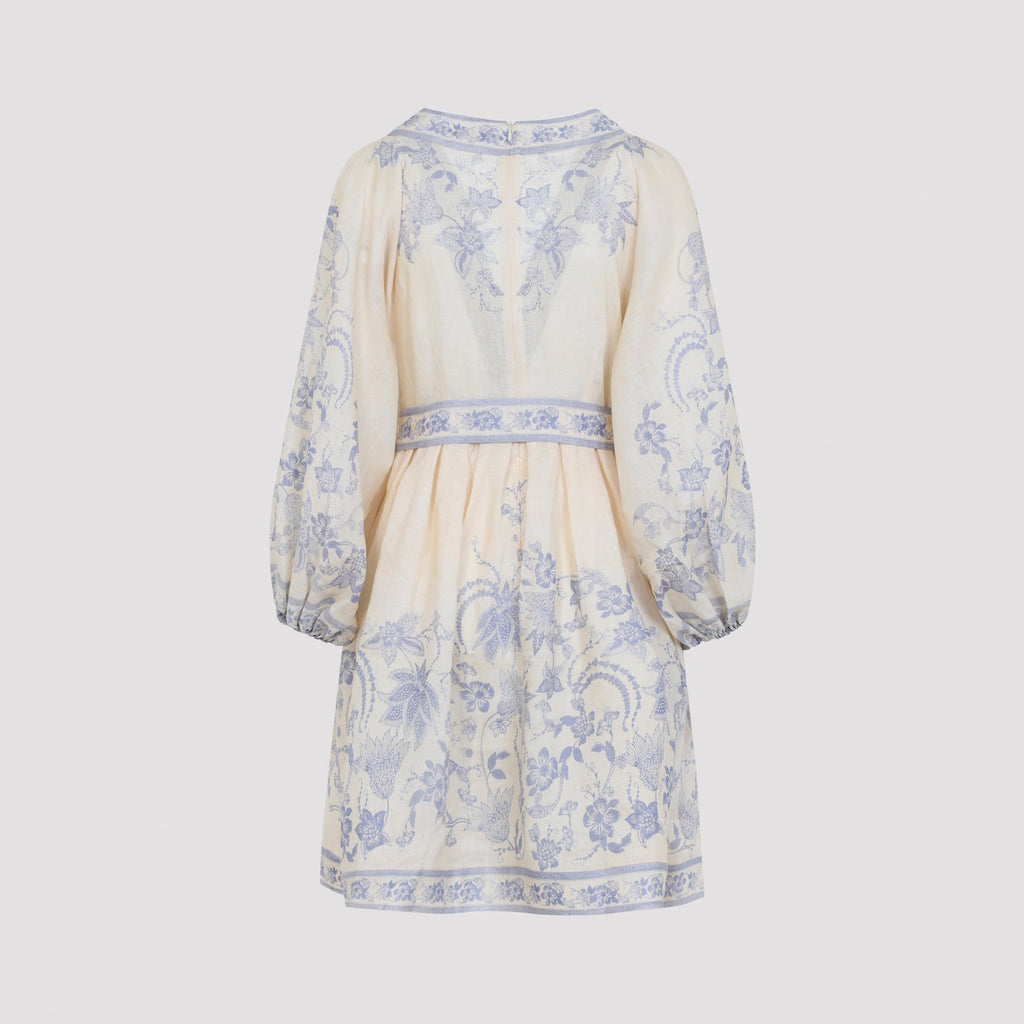 Zimmerman Indra Plunge Mini Dress Women